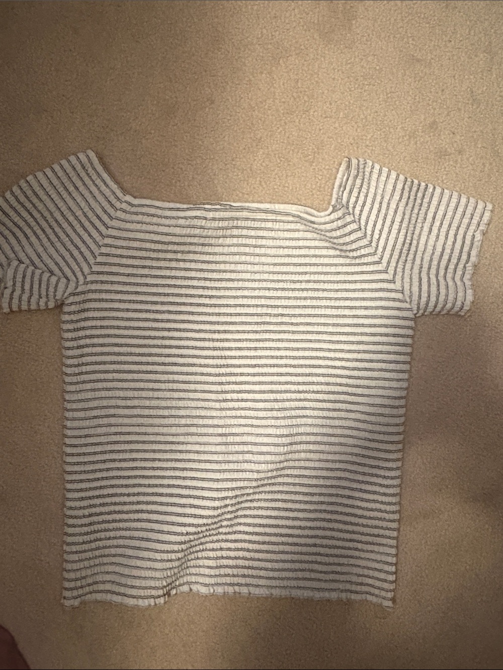 art class White Top with Navy Thin Stripes